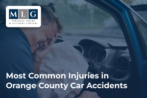 Most common injuries in Orange County car accidents