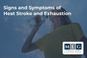 Signs and symptoms of heat stroke and exhaustion