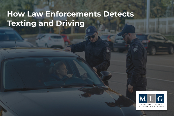 How law enforcements detects texting and driving
